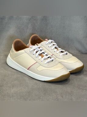 Olukai Women's Kaulele Leather Retro Court Sneakers US Size 9  Beach Resort Wear